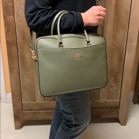 Coach Laptop Bag Briefcase Crossbody - Picture 7 of 8